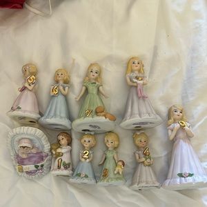Enesco blond girl birthday dolls  ages 0-9